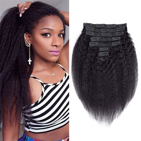 clip in black hair extensions.